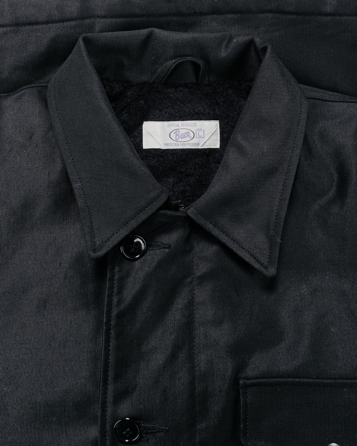 lost & found The Real McCoy's The Real McCoy's BJ25101 Buco Civilian Collared Deck Jacket Black