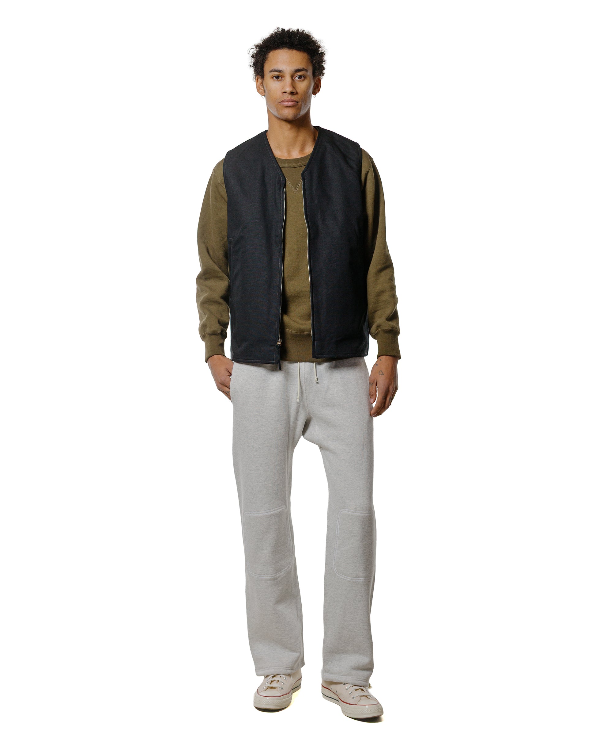 lost & found The Real McCoy's The Real McCoy's BJ25103 Buco Cotton Canvas Riding Vest Black