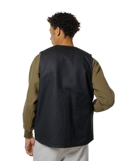 lost & found The Real McCoy's The Real McCoy's BJ25103 Buco Cotton Canvas Riding Vest Black