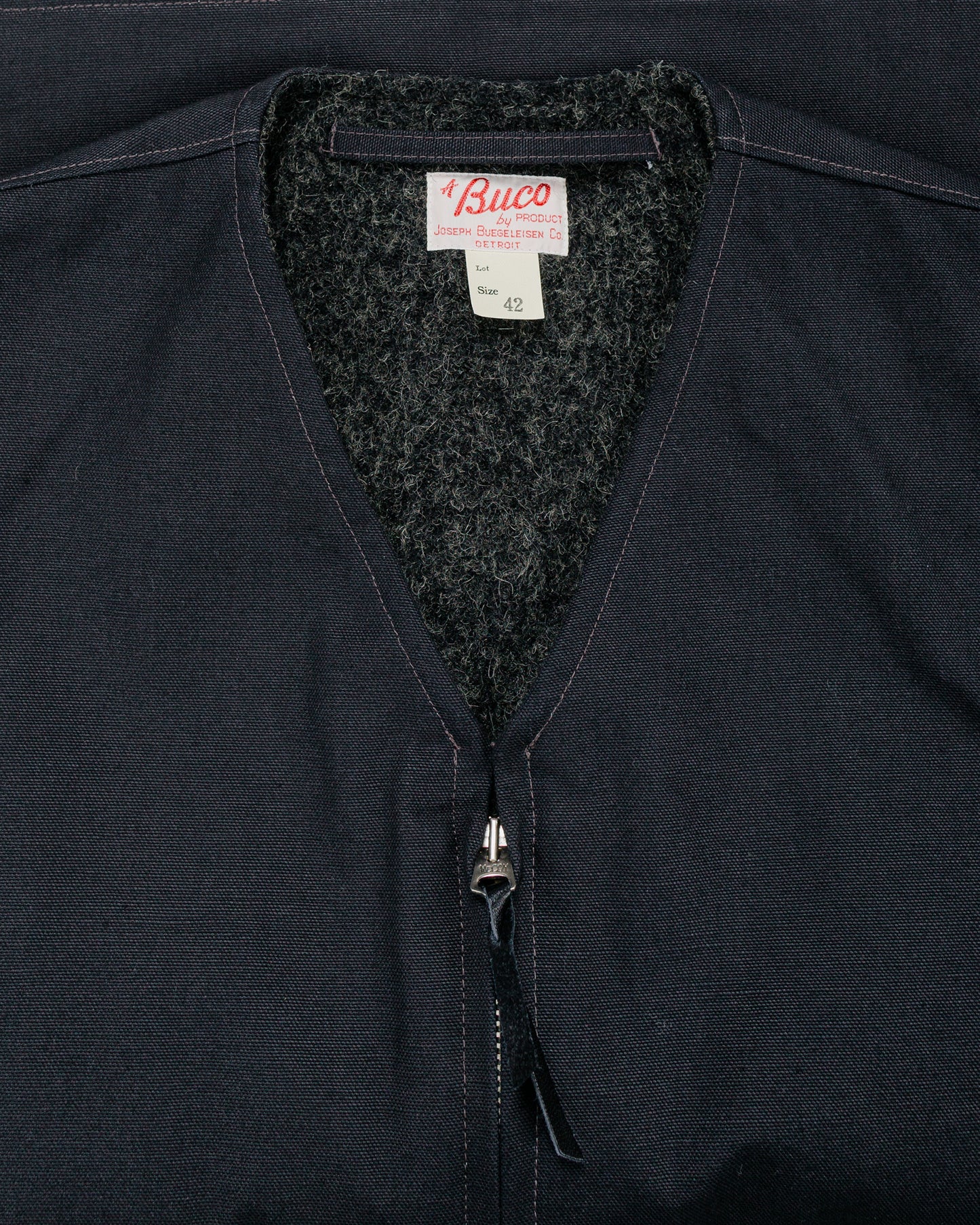 lost & found The Real McCoy's The Real McCoy's BJ25103 Buco Cotton Canvas Riding Vest Black