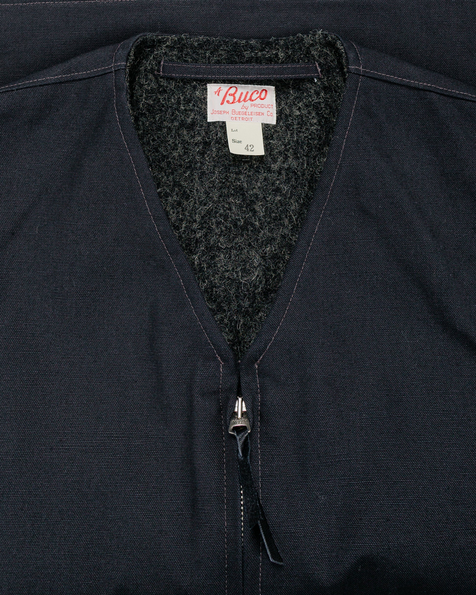 lost & found The Real McCoy's The Real McCoy's BJ25103 Buco Cotton Canvas Riding Vest Black