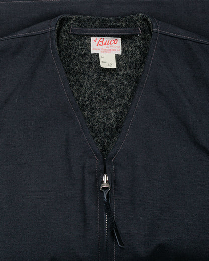 lost & found The Real McCoy's The Real McCoy's BJ25103 Buco Cotton Canvas Riding Vest Black