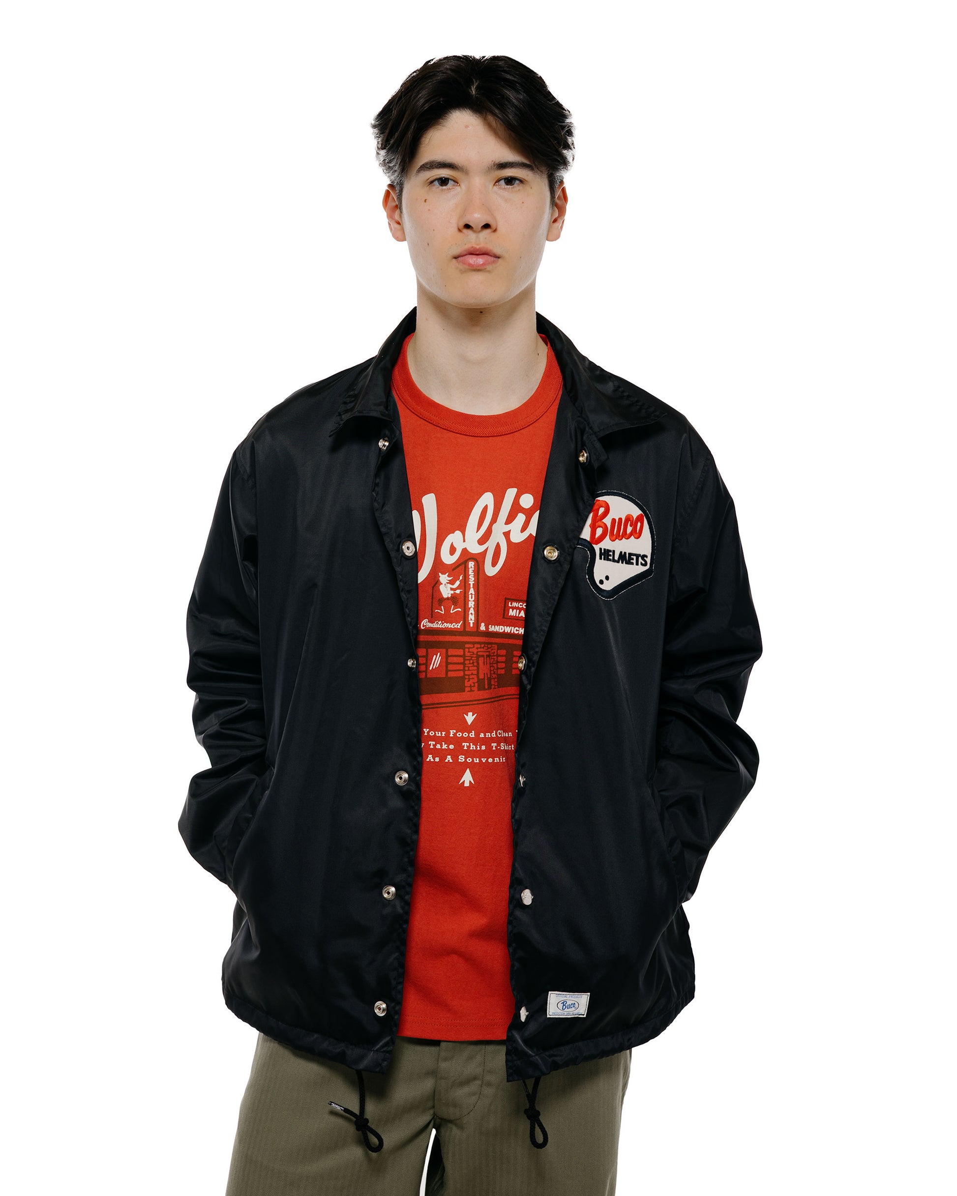 lost & found The Real McCoy's The Real McCoy's BJ26001 Buco Coach Jacket / Enthusiast Black