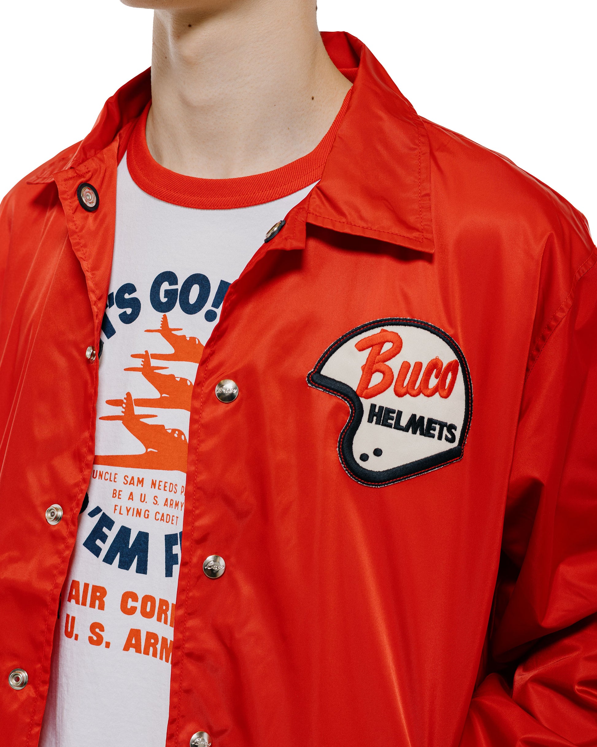 lost & found The Real McCoy's The Real McCoy's BJ26001 Buco Coach Jacket / Enthusiast Red