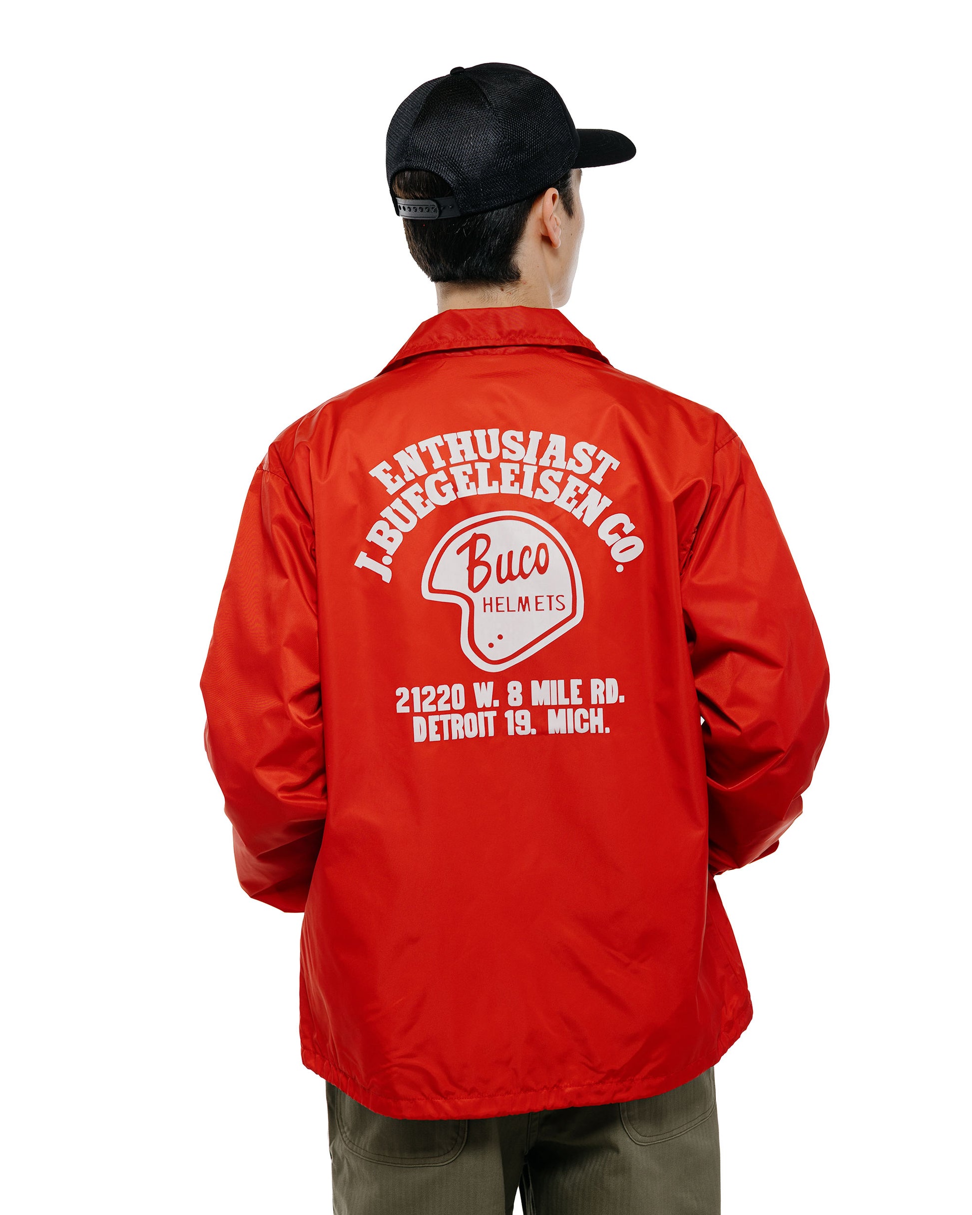 lost & found The Real McCoy's The Real McCoy's BJ26001 Buco Coach Jacket / Enthusiast Red
