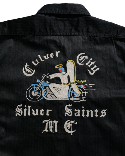 lost & found The Real McCoy's The Real McCoy's BS25001 Buco Workshirt S/S Culver City Black