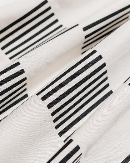 lost & found The Real McCoy's The Real McCoy's BS25002 Buco Striped-Checkered Shirt White/Black