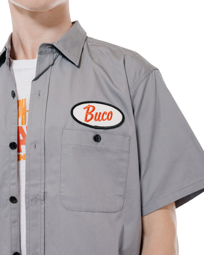 The Real McCoy's BS26001 Buco Workshirt SS  Look At How Buco Did It! Cloud Gray