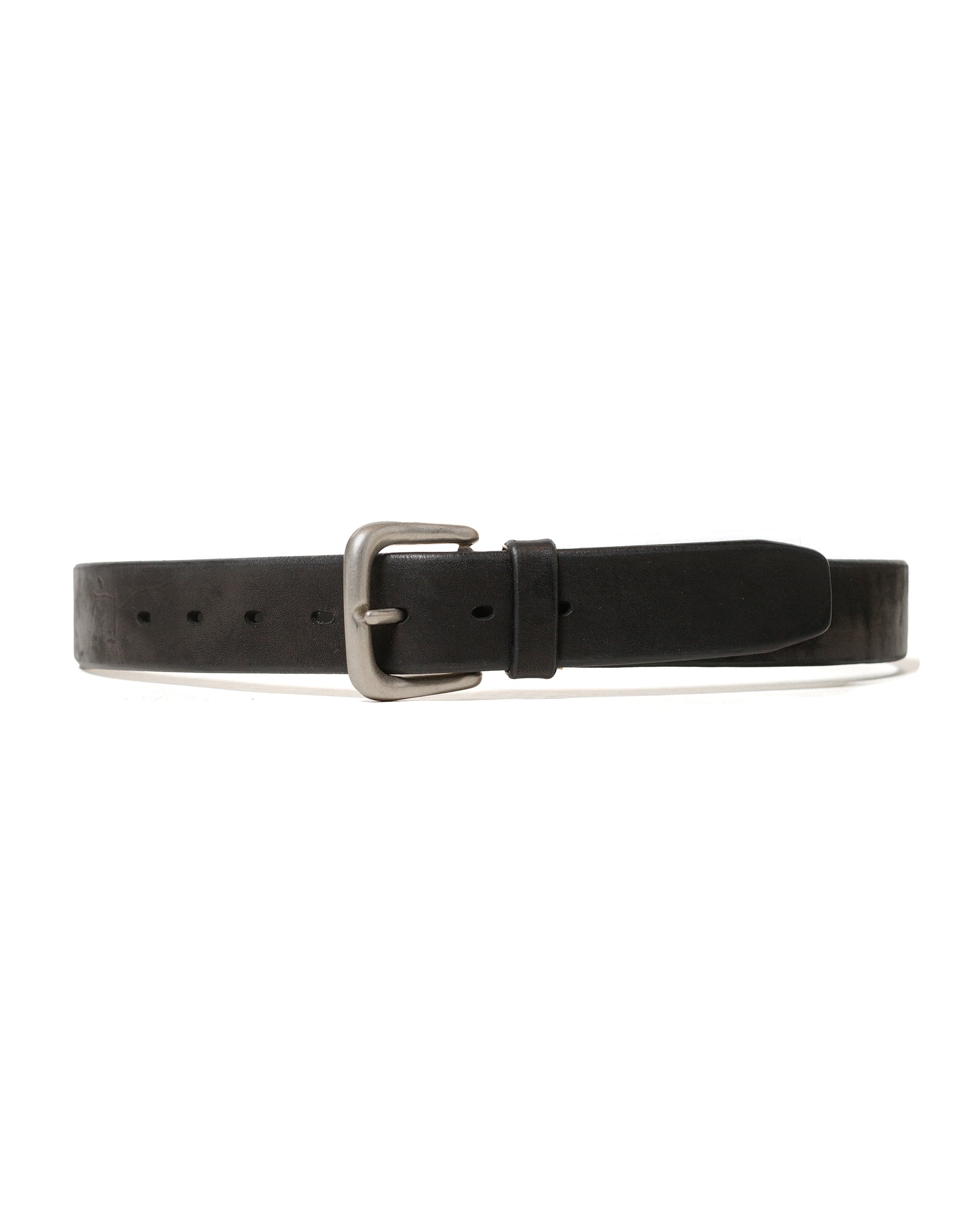 lost & found The Real McCoy's The Real McCoy's MA17041 Joe McCoy Bend Leather Belt Black