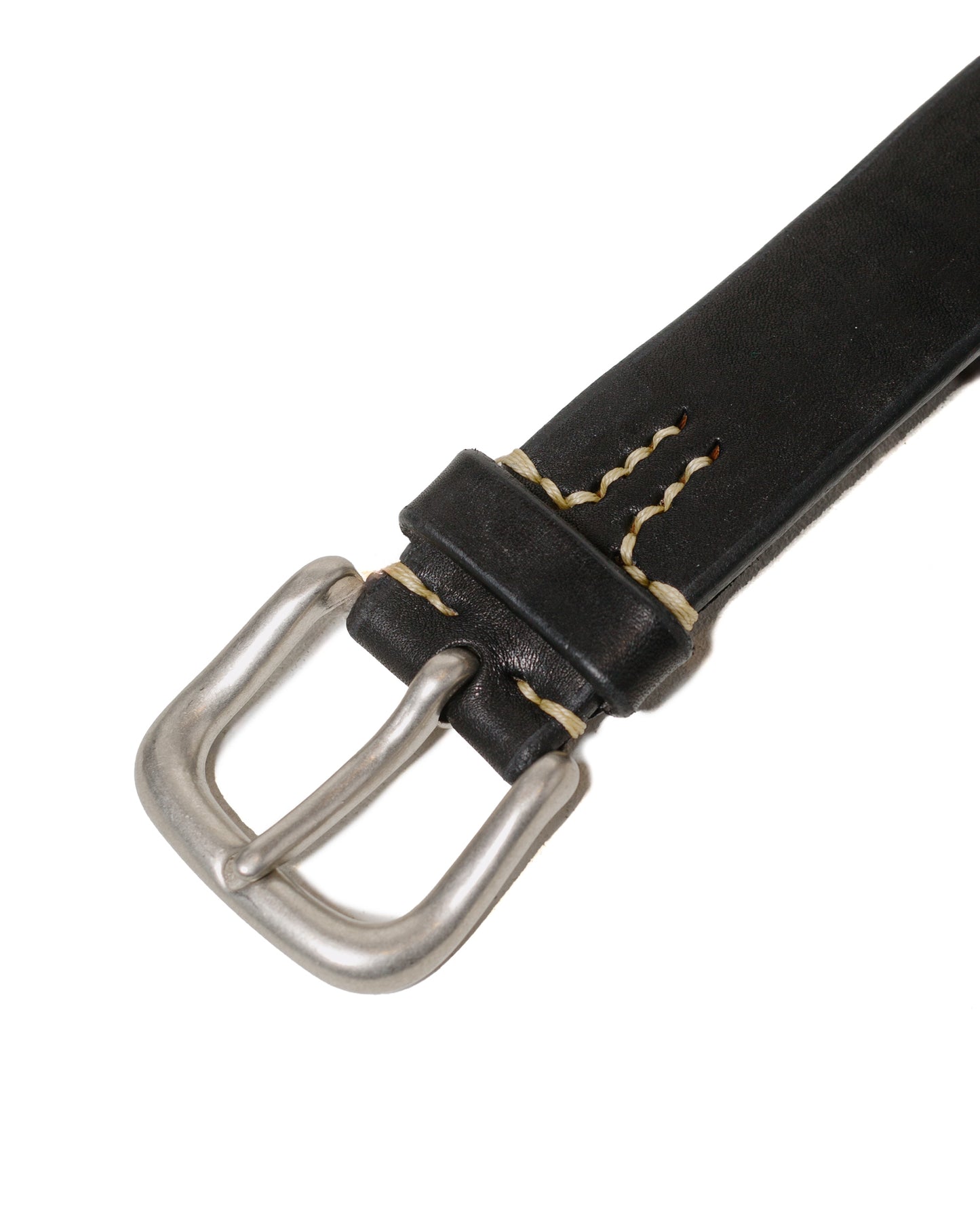 lost & found The Real McCoy's The Real McCoy's MA17041 Joe McCoy Bend Leather Belt Black