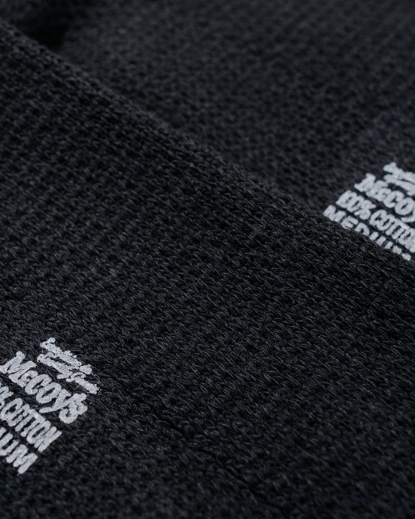 lost & found The Real McCoy's The Real McCoy's MA22011 McCoy's 2PCS Pack Socks Black