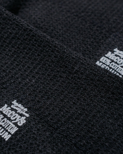 lost & found The Real McCoy's The Real McCoy's MA22011 McCoy's 2PCS Pack Socks Black
