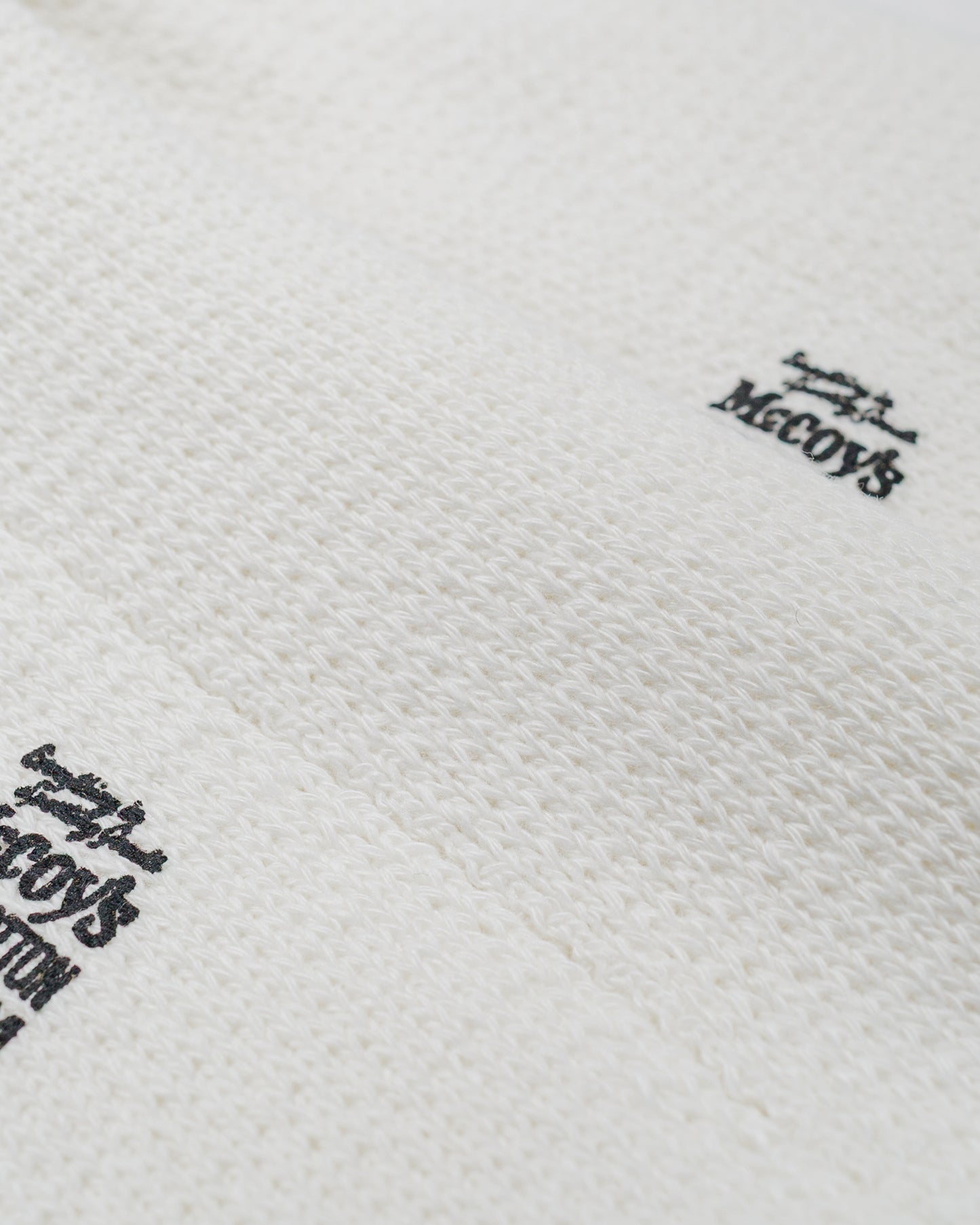 lost & found The Real McCoy's The Real McCoy's MA22011 McCoy's 2PCS Pack Socks White