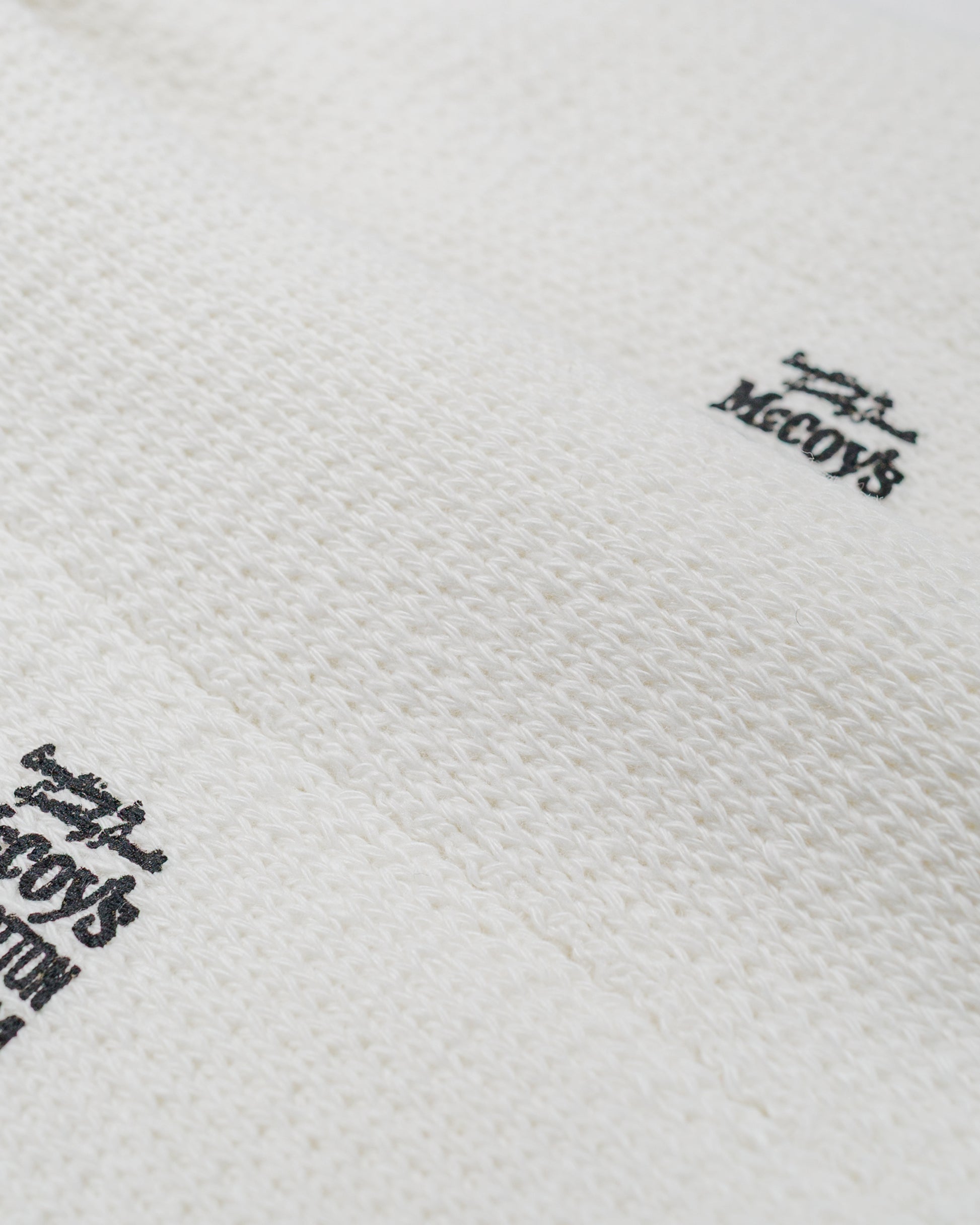 lost & found The Real McCoy's The Real McCoy's MA22011 McCoy's 2PCS Pack Socks White