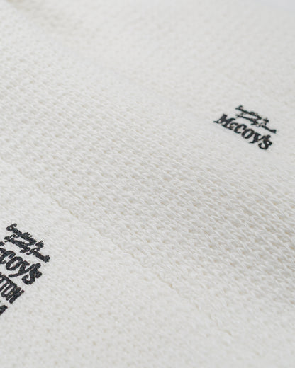 lost & found The Real McCoy's The Real McCoy's MA22011 McCoy's 2PCS Pack Socks White