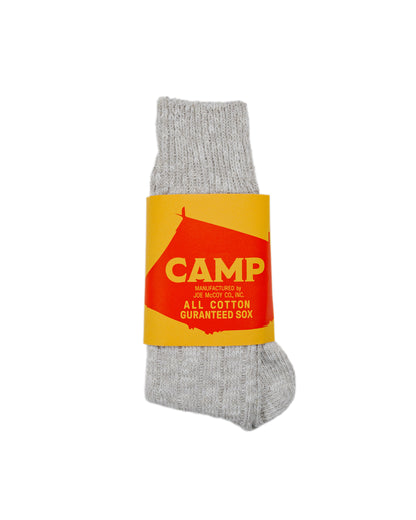 lost & found The Real McCoy's The Real McCoy's MA22012 Outdoor Socks 'Camp' Snow Gray