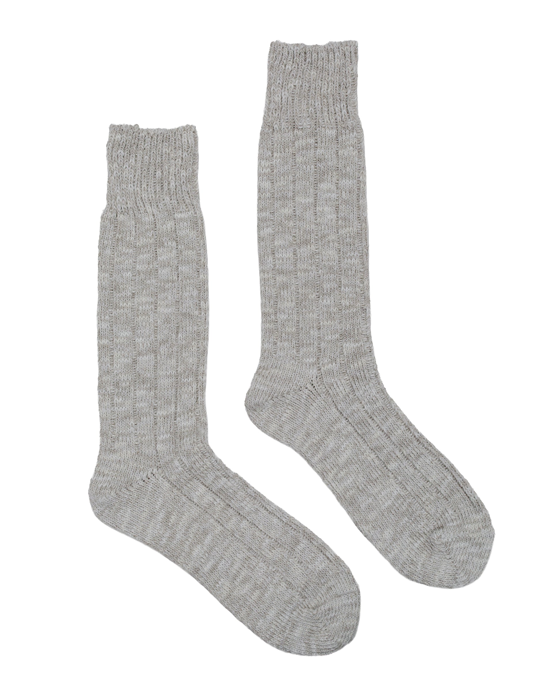 lost & found The Real McCoy's The Real McCoy's MA22012 Outdoor Socks 'Camp' Snow Gray