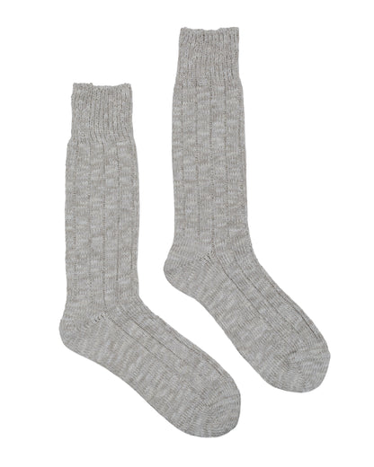 lost & found The Real McCoy's The Real McCoy's MA22012 Outdoor Socks 'Camp' Snow Gray