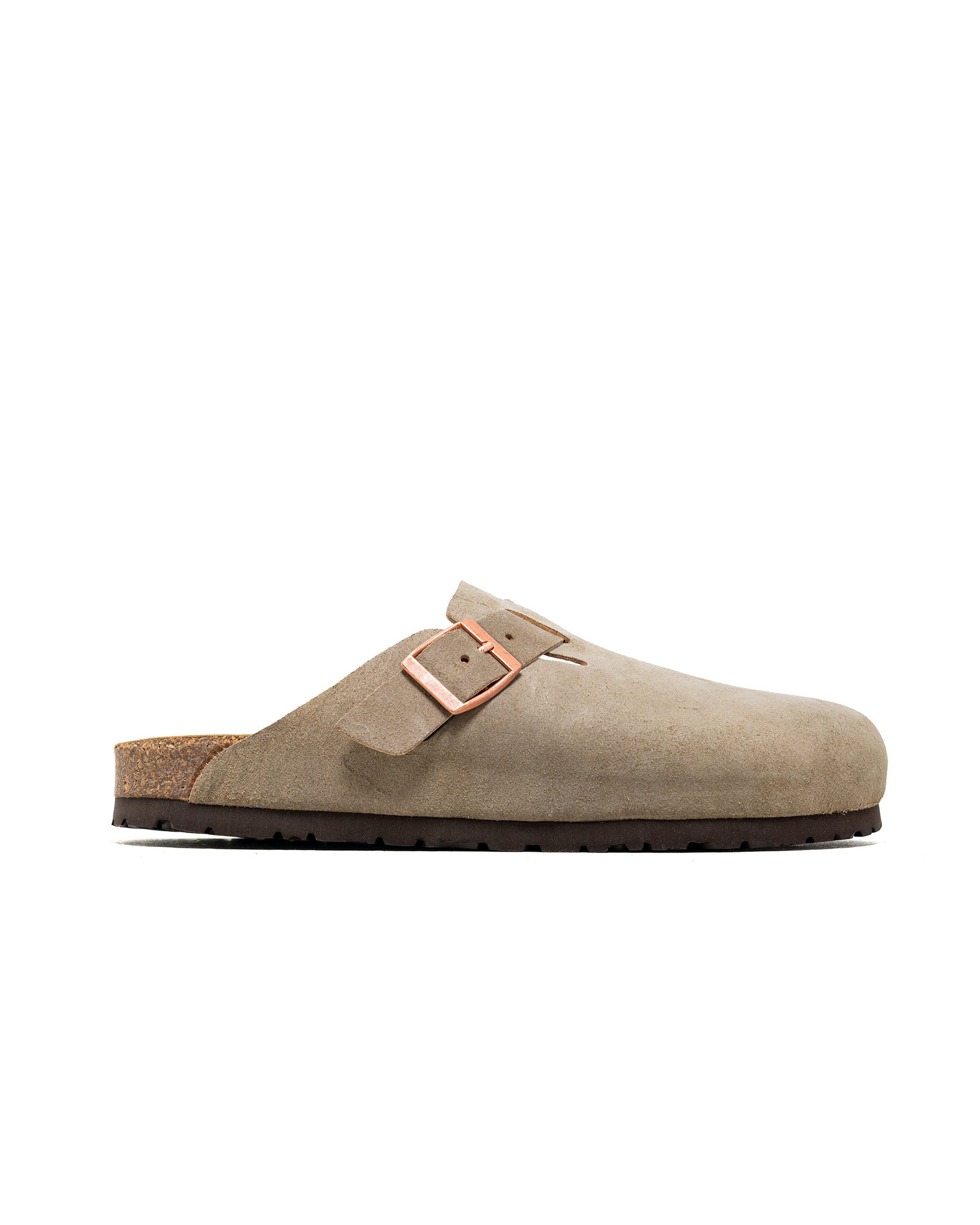 lost & found The Real McCoy's The Real McCoy's MA23012 Leather Foot-Support Clogs Taupe