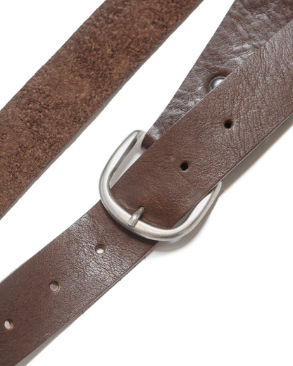 lost & found The Real McCoy's The Real McCoy's MA23018 Joe McCoy Narrow Width Belt Brown