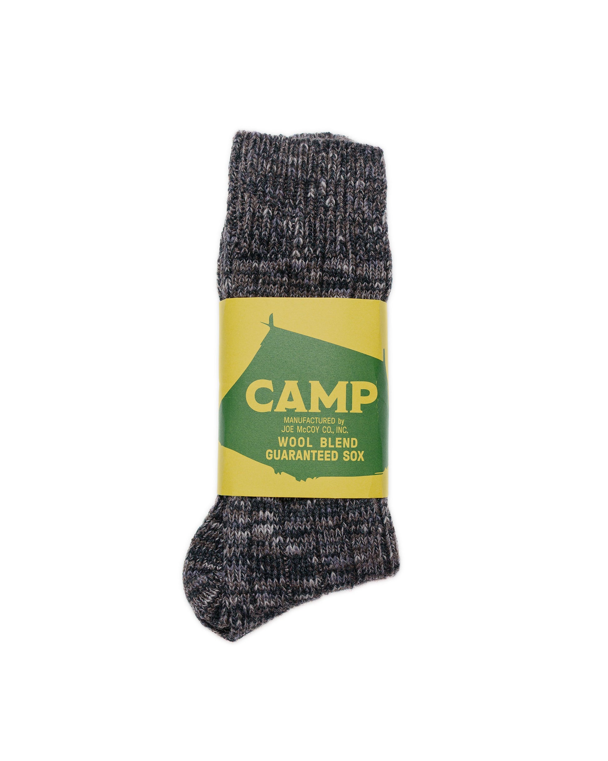 lost & found The Real McCoy's The Real McCoy's MA23110 Outdoor Wool Socks 'Camp' Charcoal