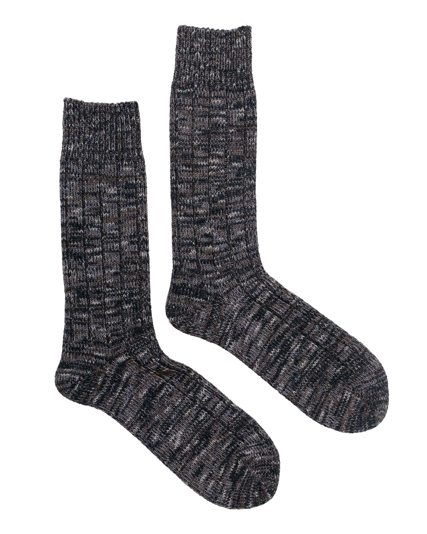 lost & found The Real McCoy's The Real McCoy's MA23110 Outdoor Wool Socks 'Camp' Charcoal