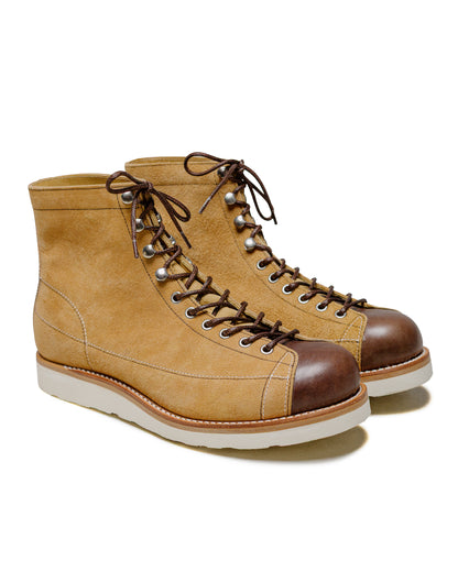 lost & found The Real McCoy's The Real McCoy's MA24009 Ten Mile Work Boots / Rough Out Leather Beige