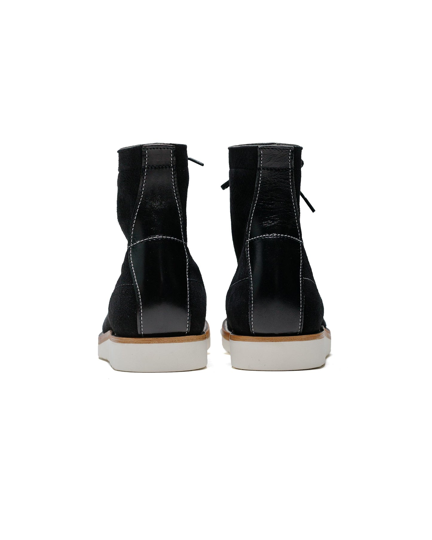 lost & found The Real McCoy's The Real McCoy's MA24009 Ten Mile Work Boots / Rough Out Leather Black