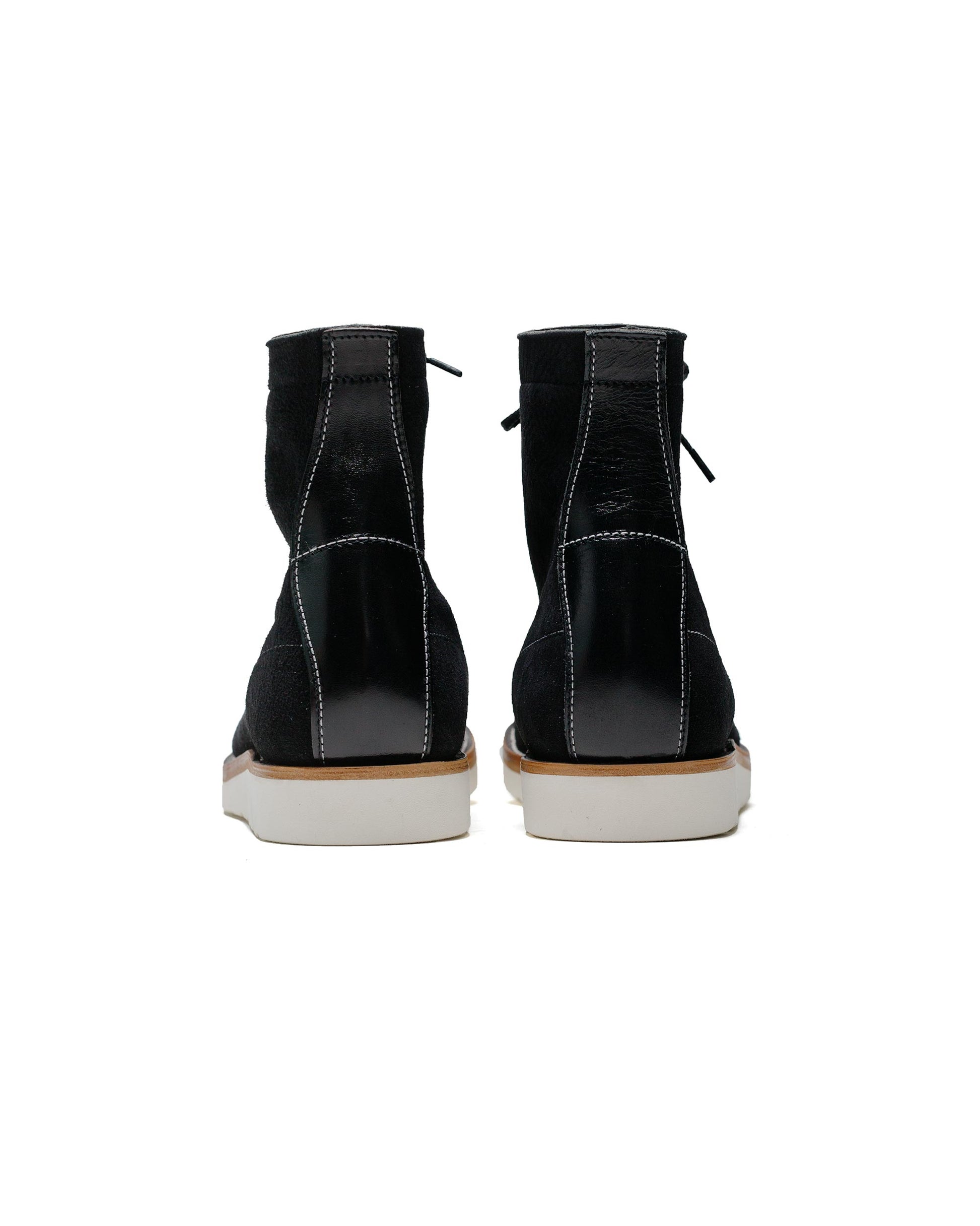 lost & found The Real McCoy's The Real McCoy's MA24009 Ten Mile Work Boots / Rough Out Leather Black