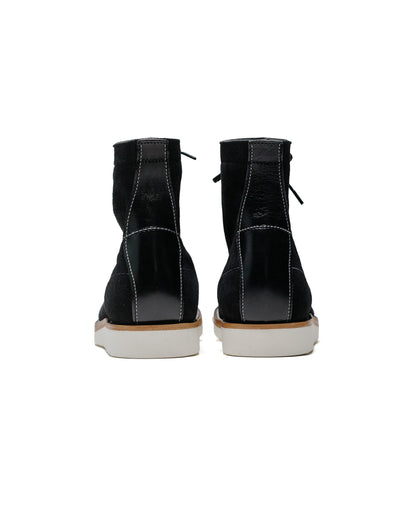 lost & found The Real McCoy's The Real McCoy's MA24009 Ten Mile Work Boots / Rough Out Leather Black