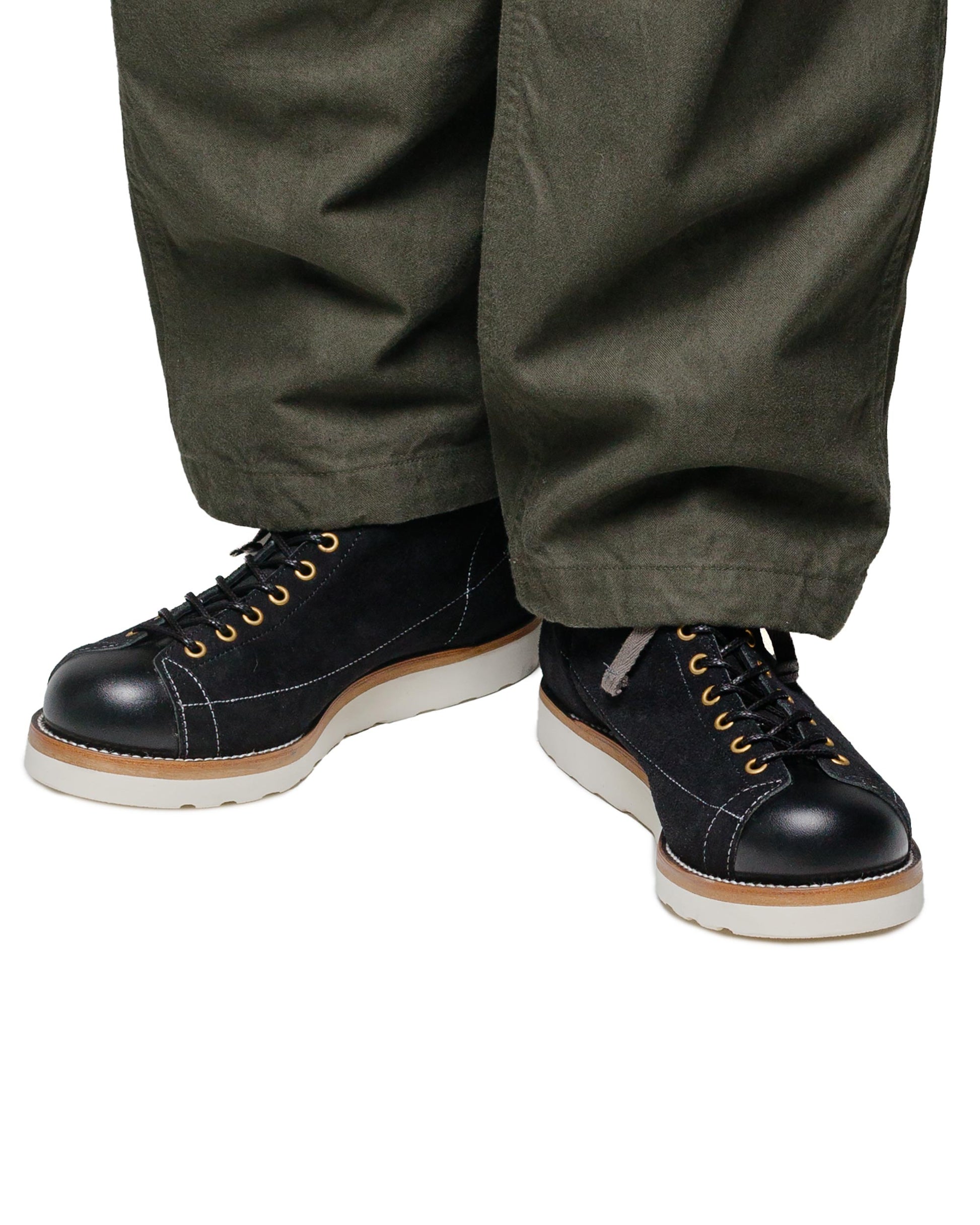 lost & found The Real McCoy's The Real McCoy's MA24009 Ten Mile Work Boots / Rough Out Leather Black