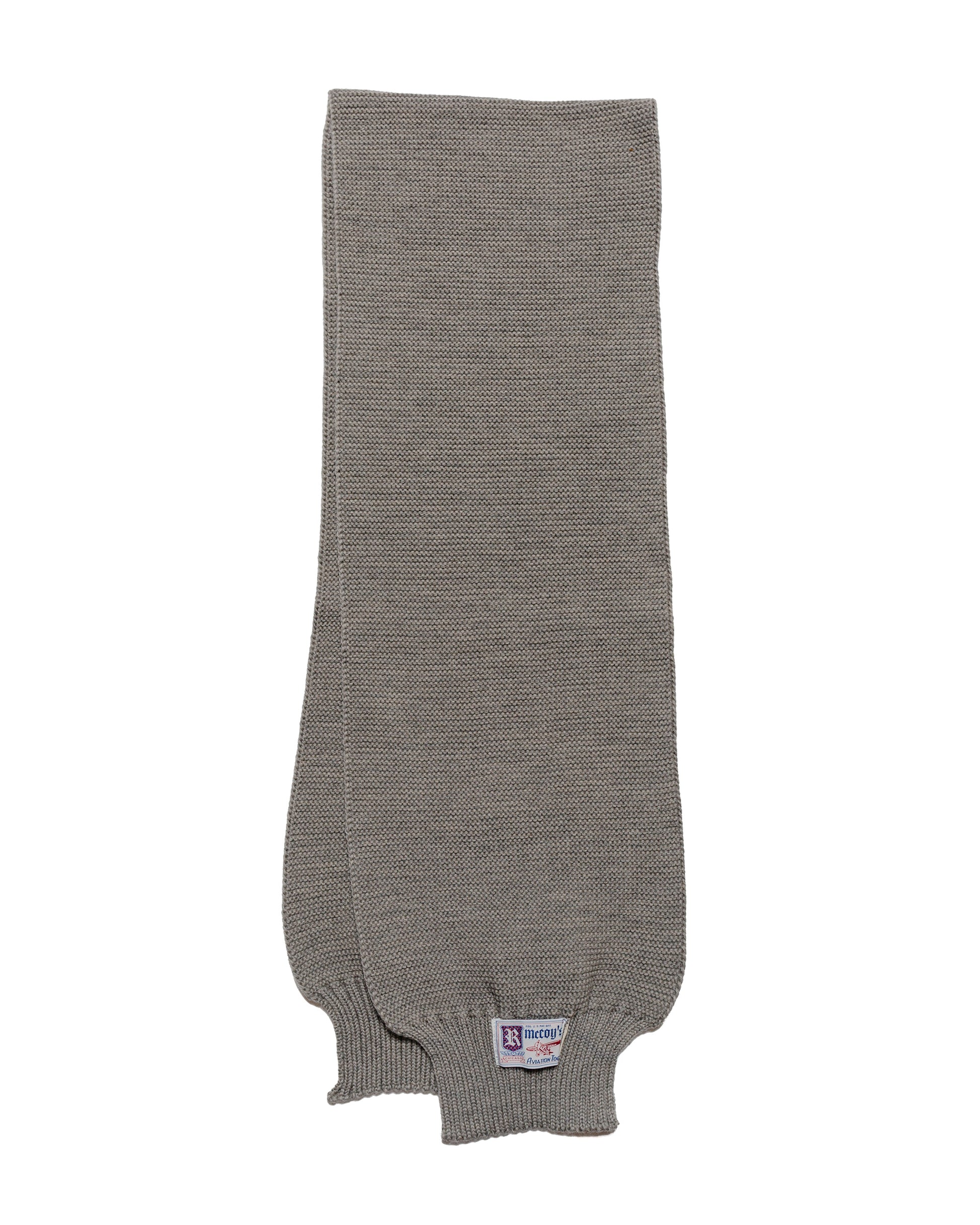 lost & found The Real McCoy's The Real McCoy's MA24103 Scarf, Wool-Knit Gray