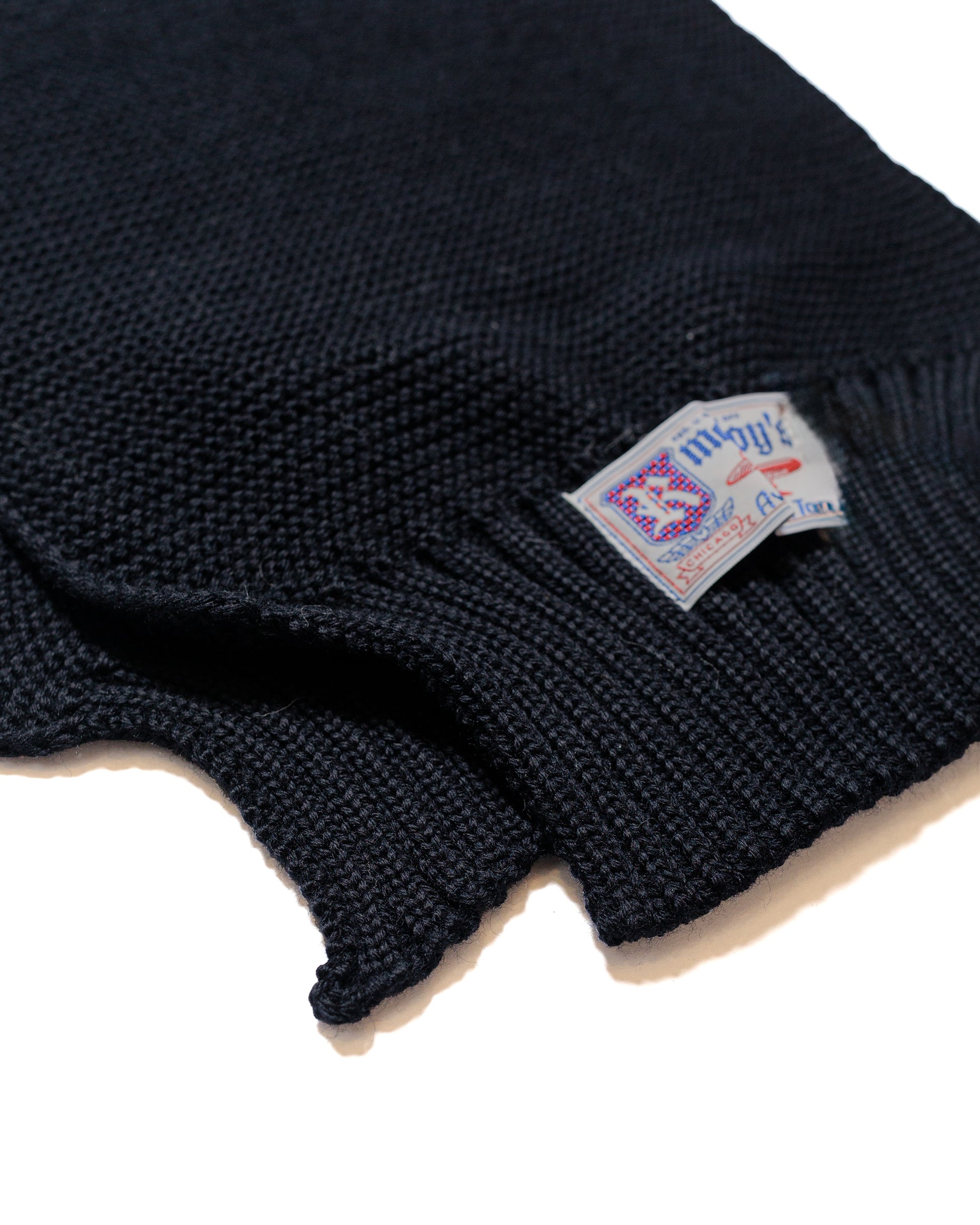 lost & found The Real McCoy's The Real McCoy's MA24103 Scarf, Wool-Knit Navy