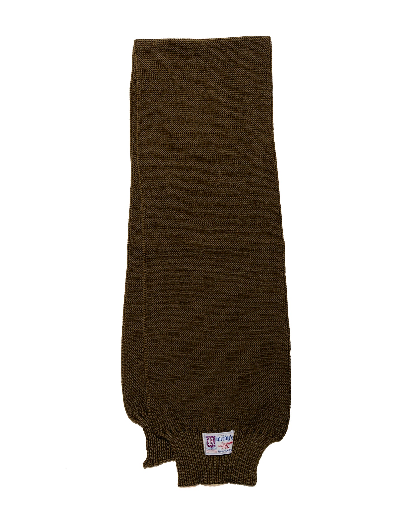 lost & found The Real McCoy's The Real McCoy's MA24103 Scarf, Wool-Knit Olive