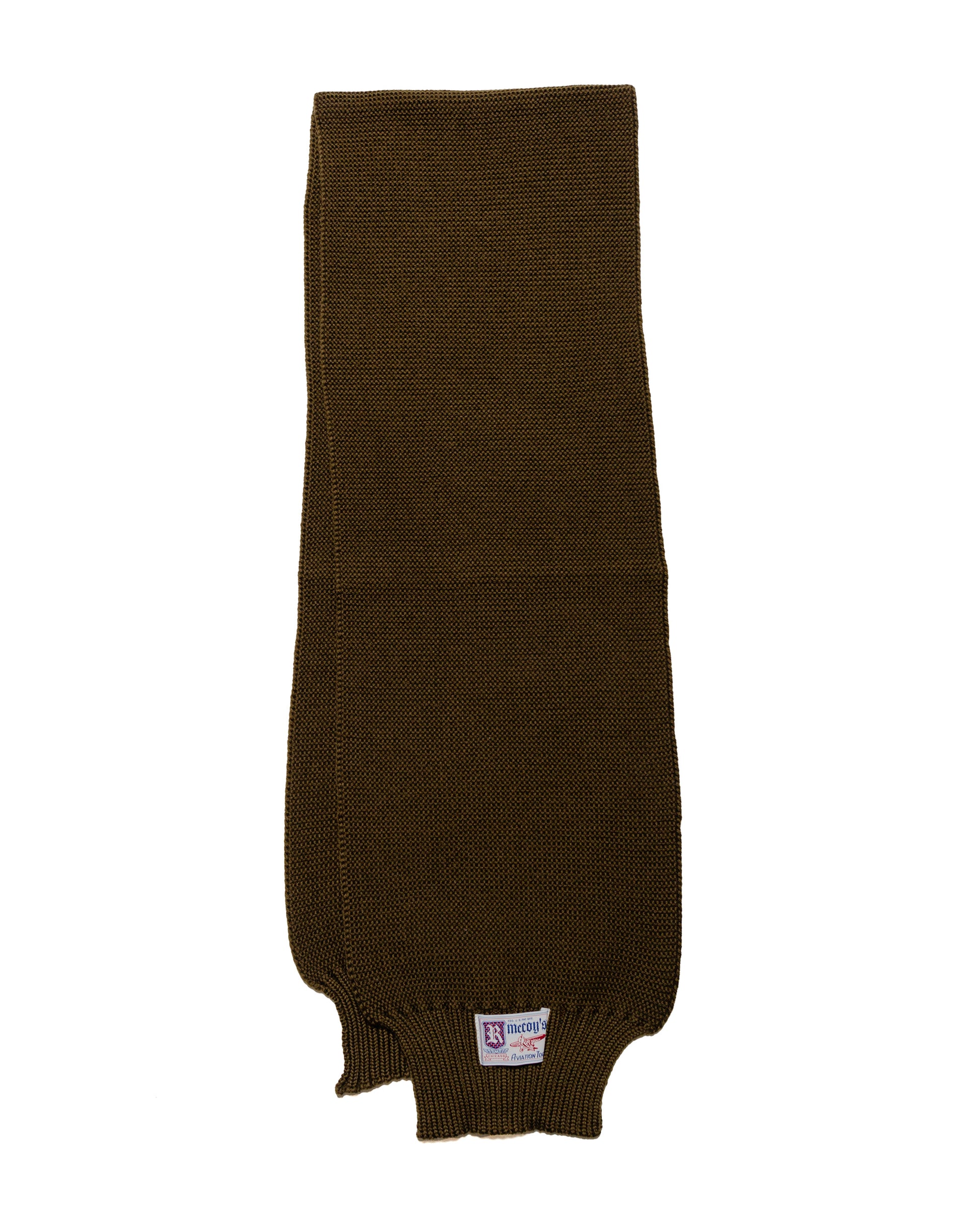 lost & found The Real McCoy's The Real McCoy's MA24103 Scarf, Wool-Knit Olive