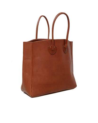 lost & found The Real McCoy's The Real McCoy's MA25102 Leather Tote Shoulder-Bag Brown