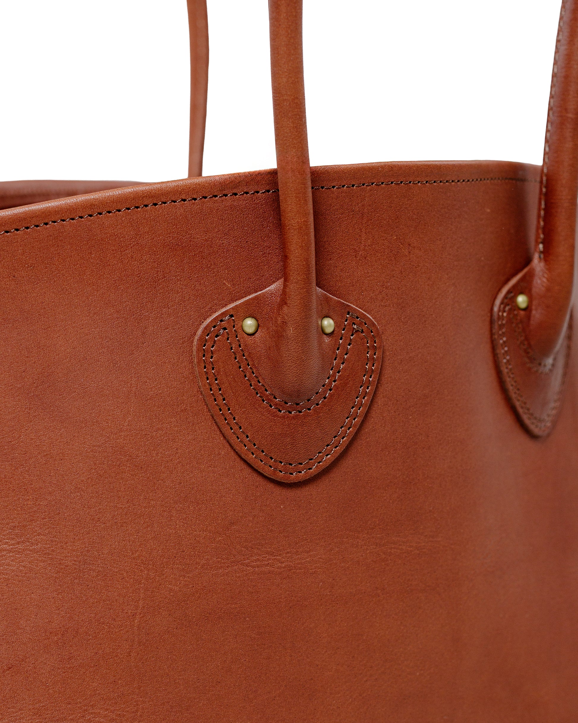 lost & found The Real McCoy's The Real McCoy's MA25102 Leather Tote Shoulder-Bag Brown