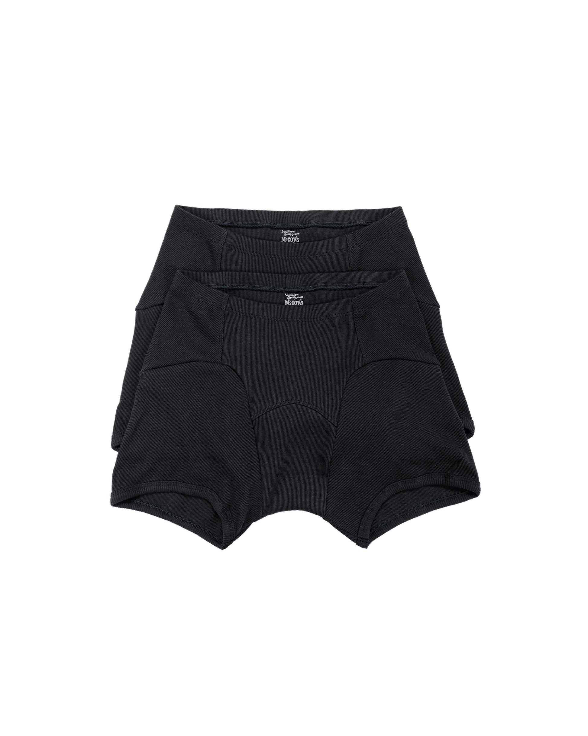lost & found The Real McCoy's The Real McCoy's MA25103 McCoy's 2 PCs Pack Athletic Underwear Black