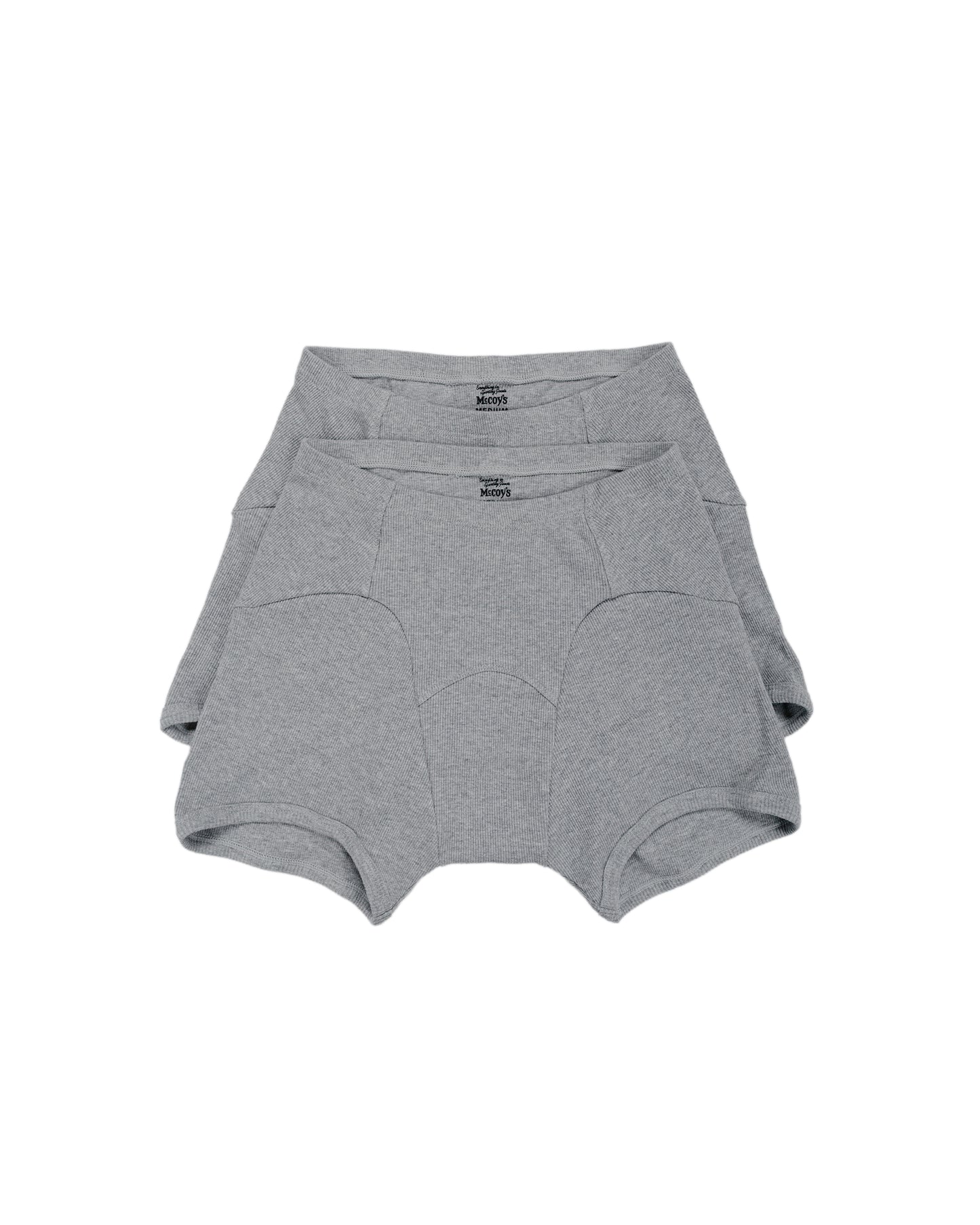 lost & found The Real McCoy's The Real McCoy's MA25103 McCoy's 2 PCs Pack Athletic Underwear Grey
