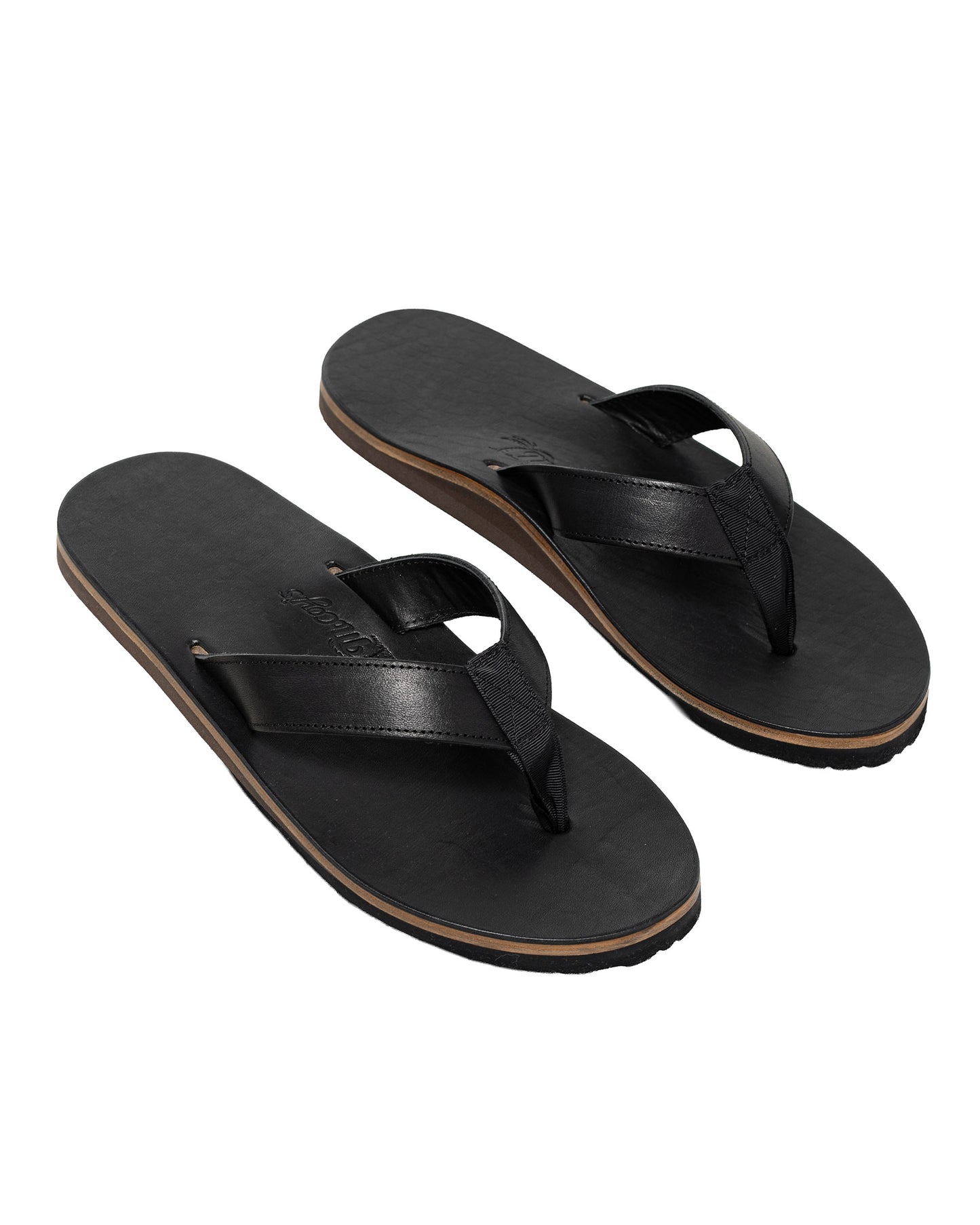 lost & found The Real McCoy's The Real McCoy's MA26014 Leather Arched Sandal Black