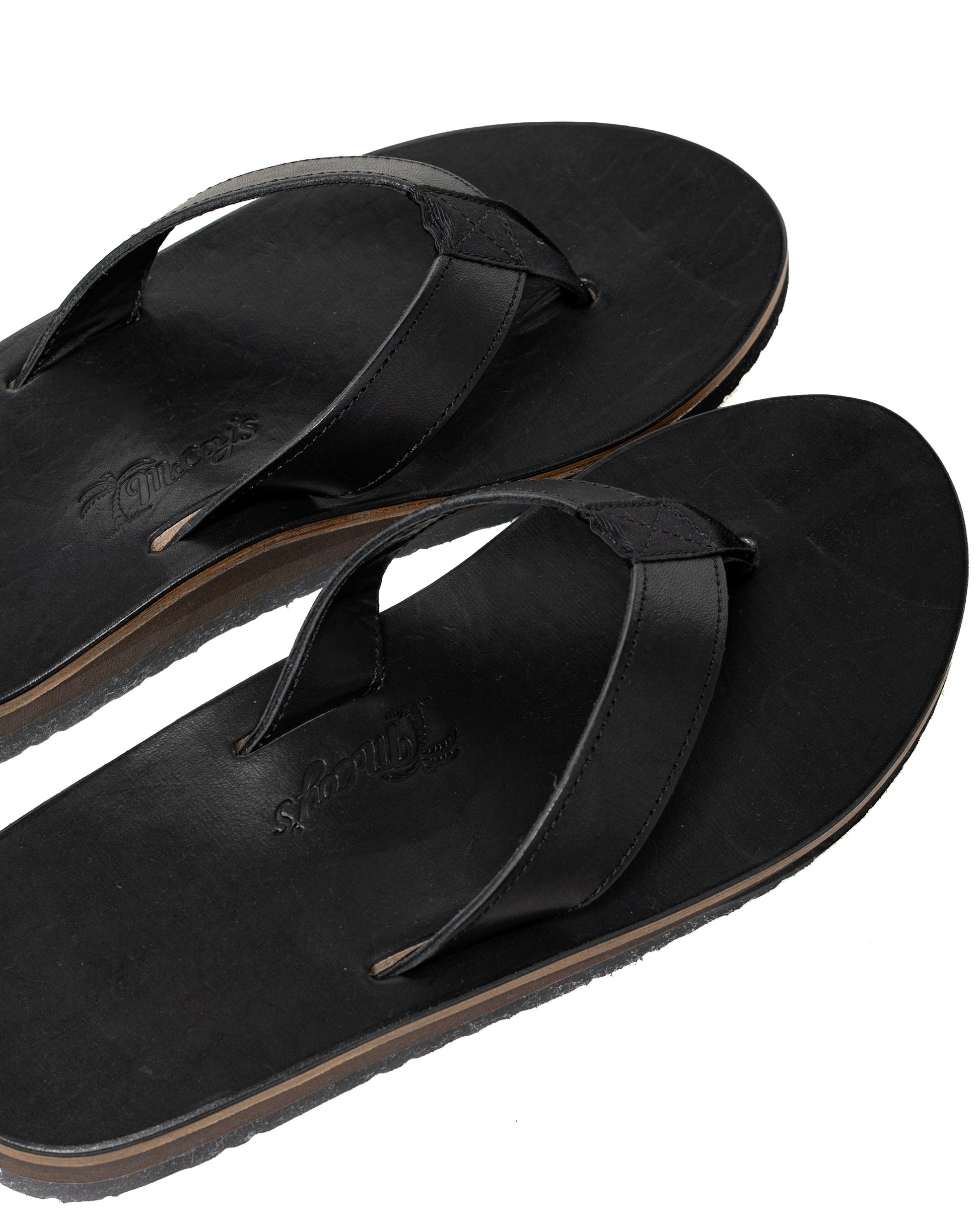 lost & found The Real McCoy's The Real McCoy's MA26014 Leather Arched Sandal Black