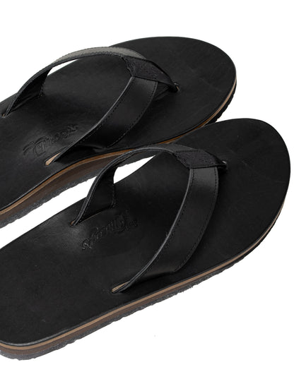 lost & found The Real McCoy's The Real McCoy's MA26014 Leather Arched Sandal Black