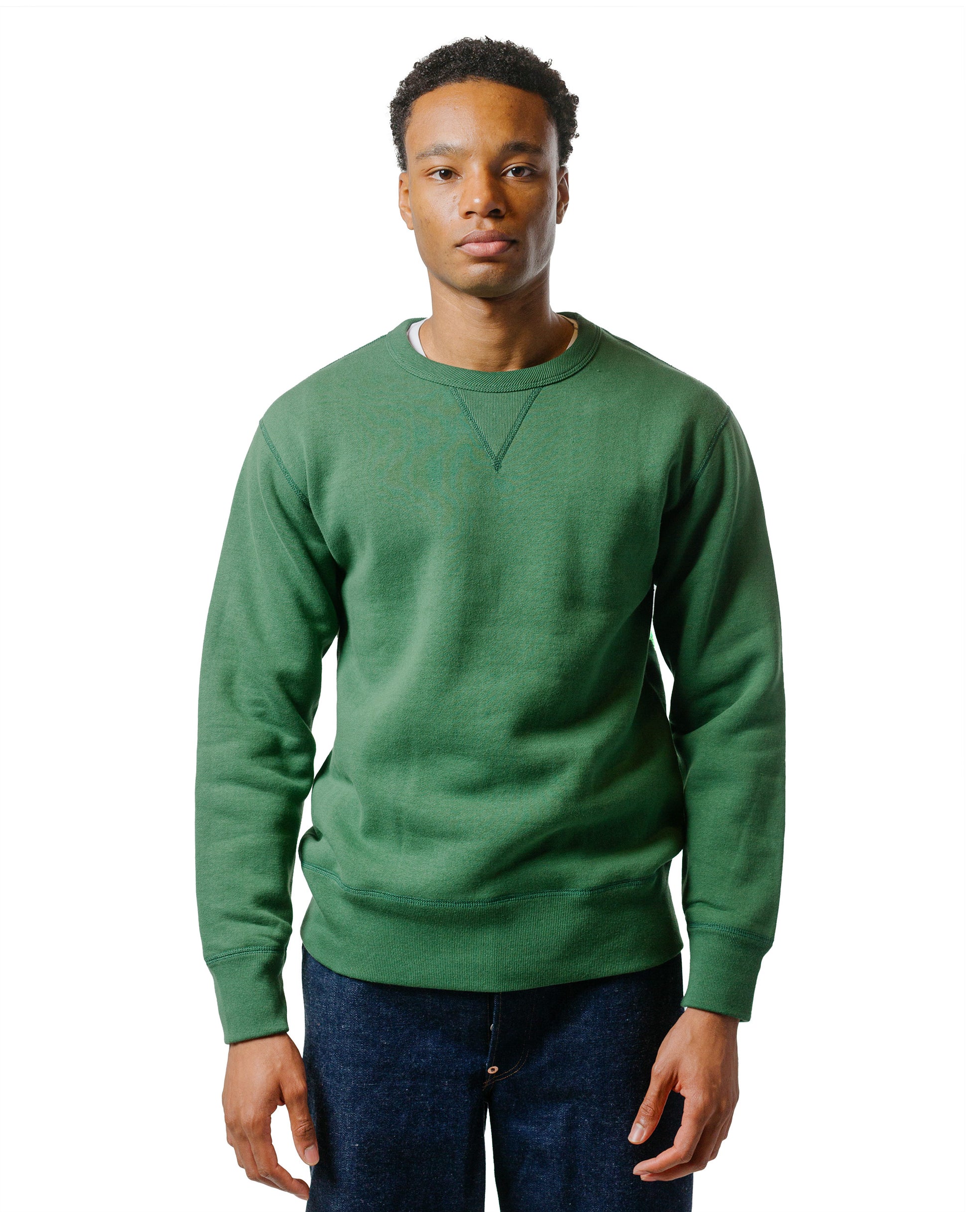 lost & found The Real McCoy's The Real McCoy's MC13111 10 oz. Loopwheel Crewneck Sweatshirt Shamrock