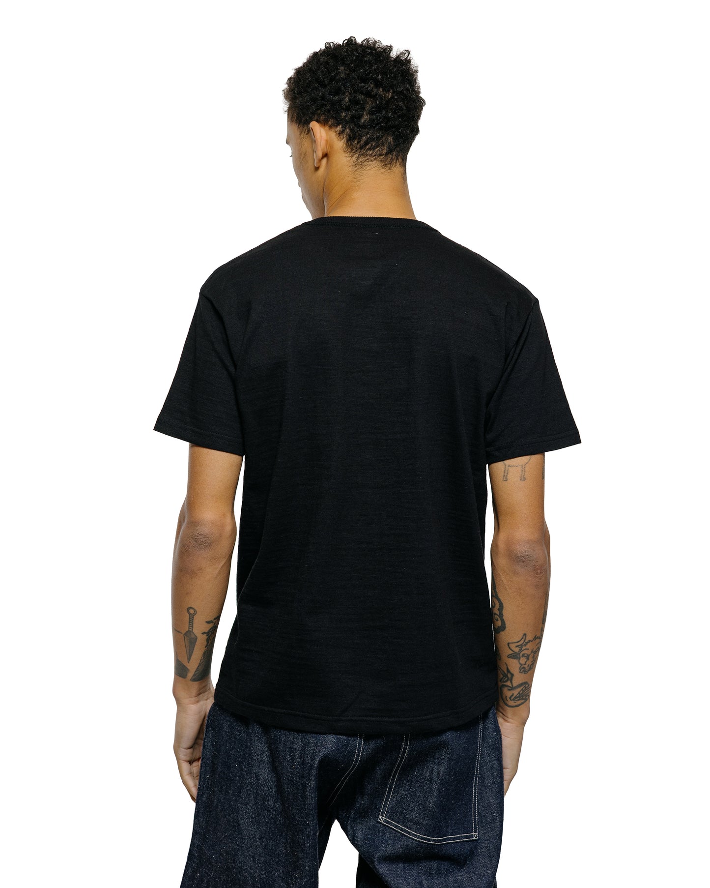 lost & found The Real McCoy's The Real McCoy's MC19010 Athletic T-Shirt / Loop-Wheel Black