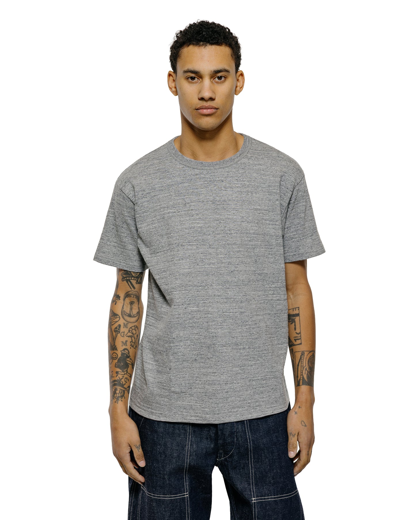 lost & found The Real McCoy's The Real McCoy's MC19010 Athletic T-Shirt / Loop-Wheel Grey