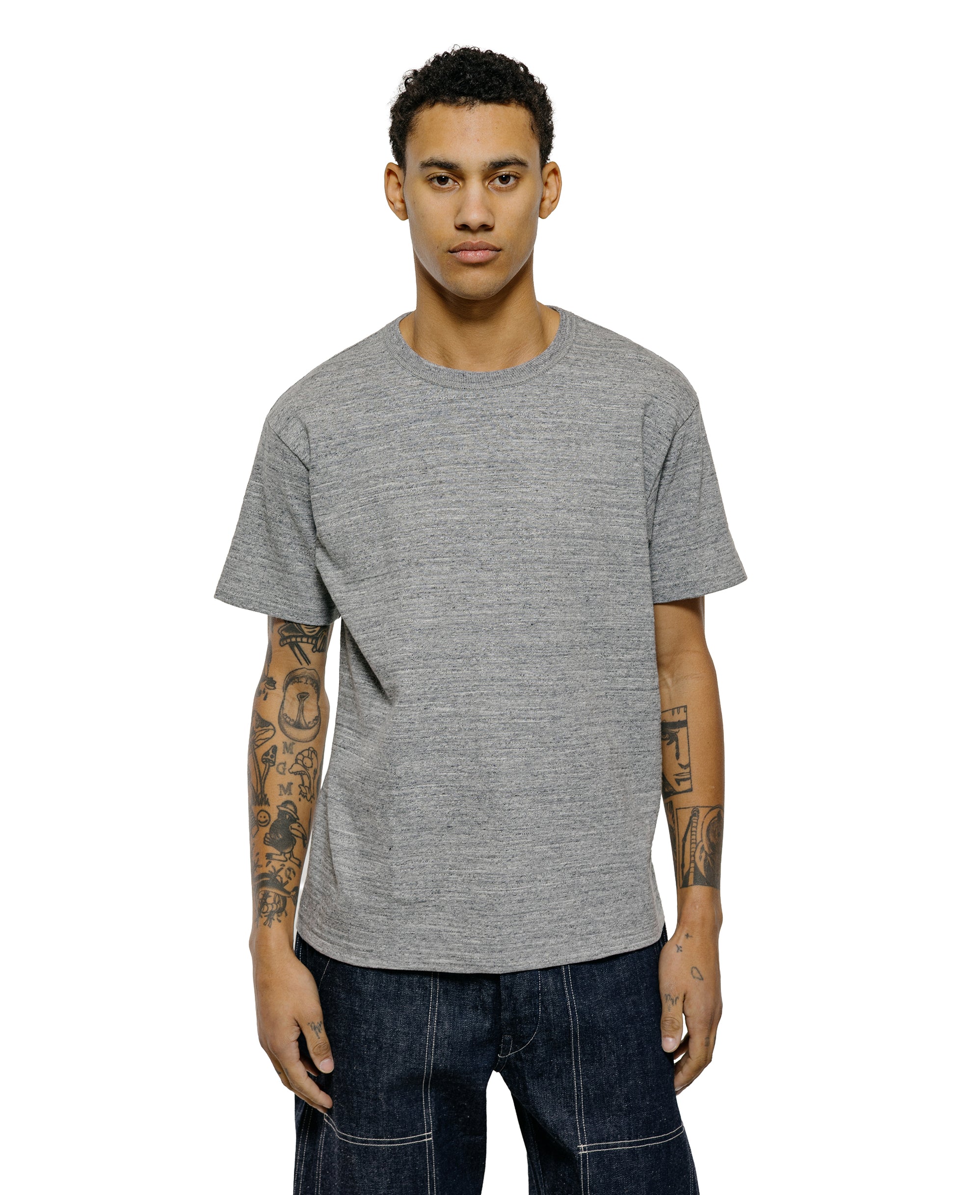 lost & found The Real McCoy's The Real McCoy's MC19010 Athletic T-Shirt / Loop-Wheel Grey