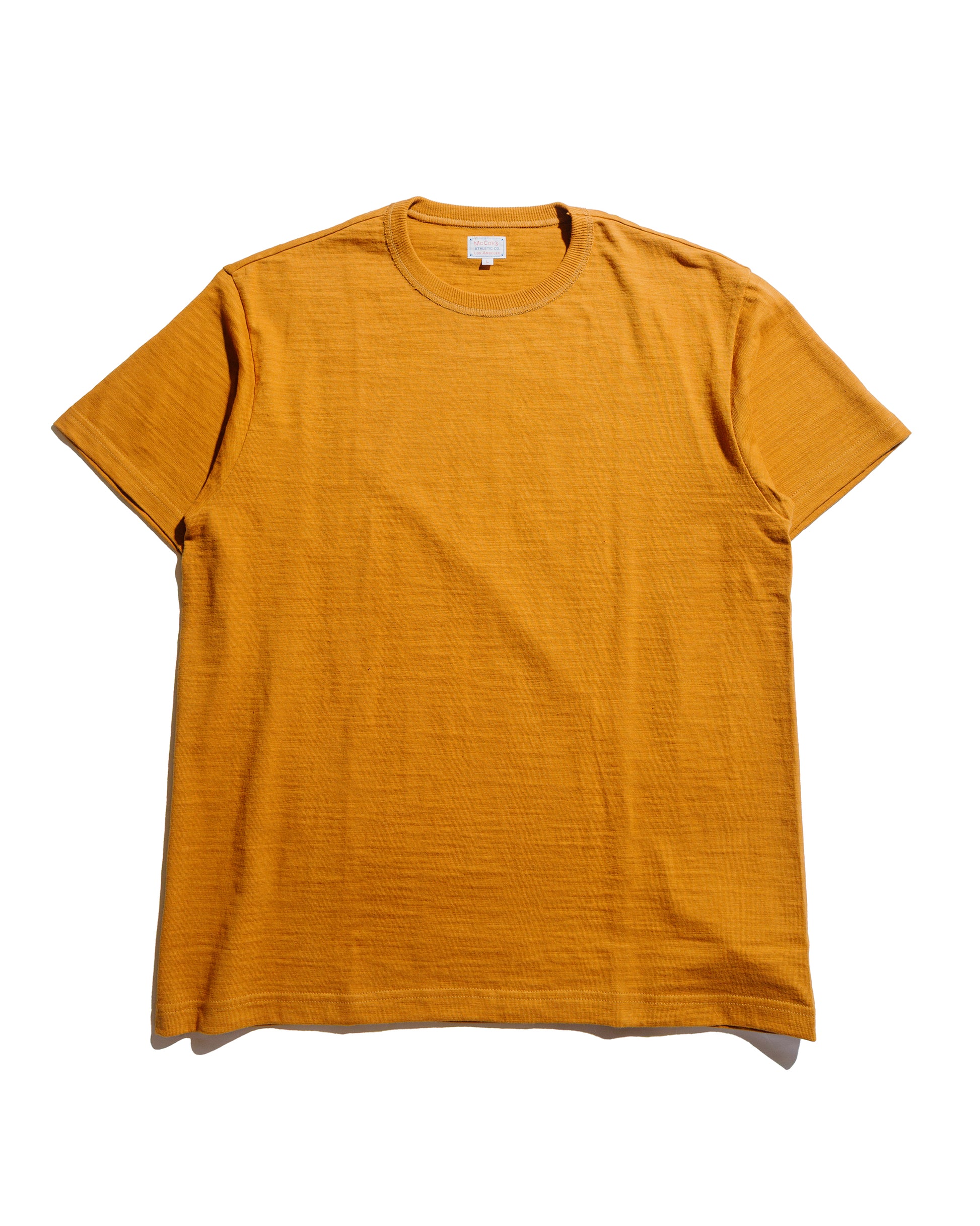 lost & found The Real McCoy's The Real McCoy's MC19010 Athletic T-Shirt / Loop-Wheel Mustard