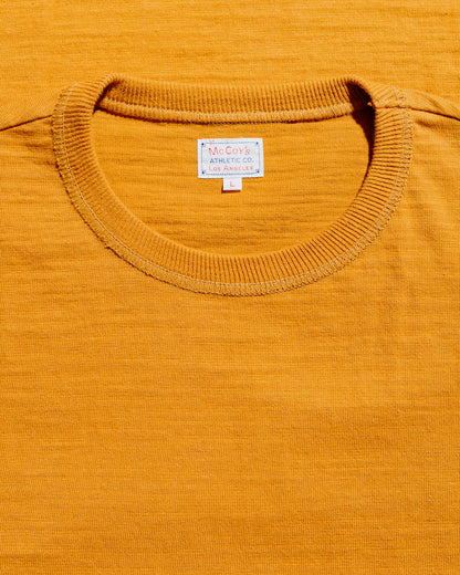 lost & found The Real McCoy's The Real McCoy's MC19010 Athletic T-Shirt / Loop-Wheel Mustard