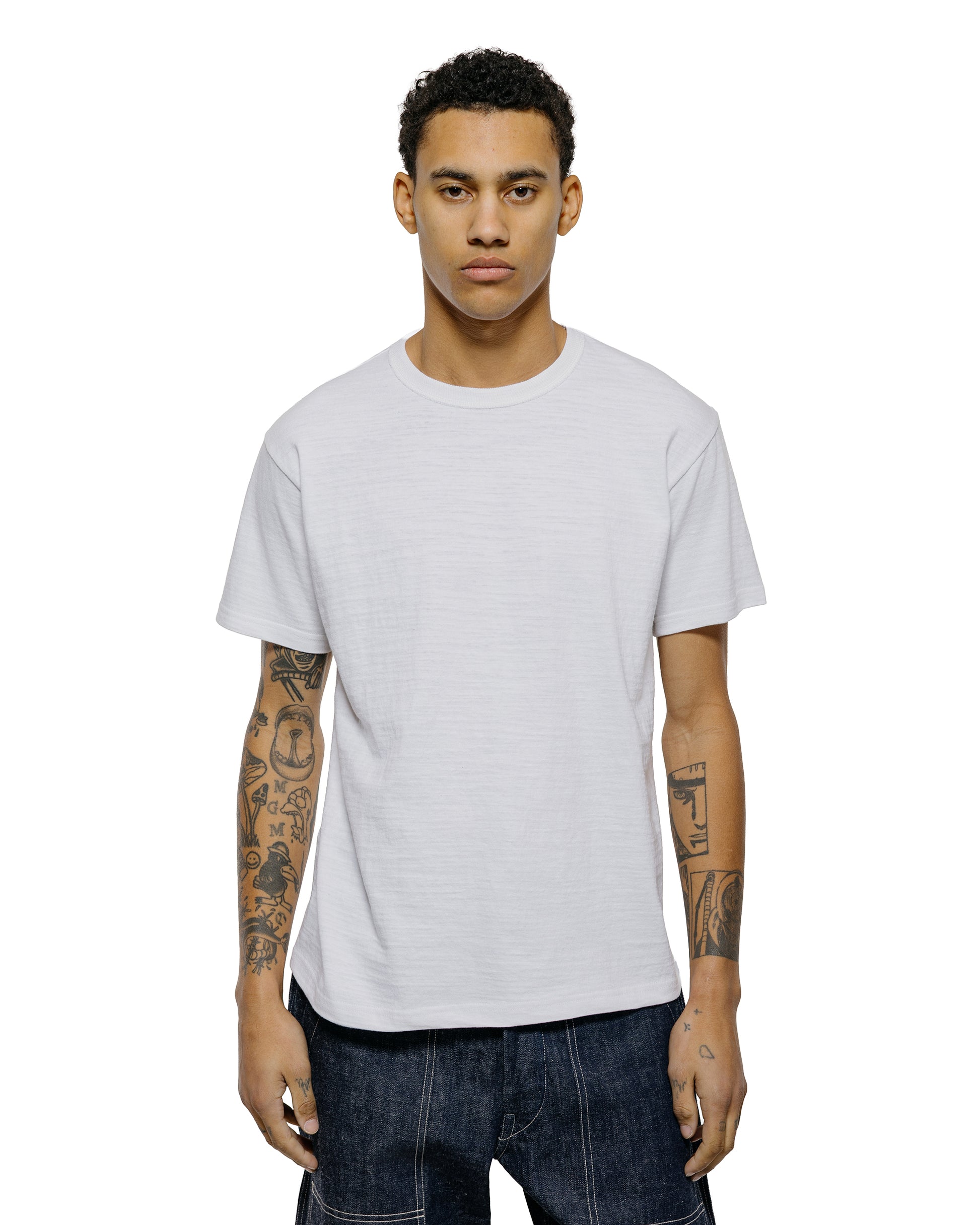 lost & found The Real McCoy's The Real McCoy's MC19010 Athletic T-Shirt / Loop-Wheel White