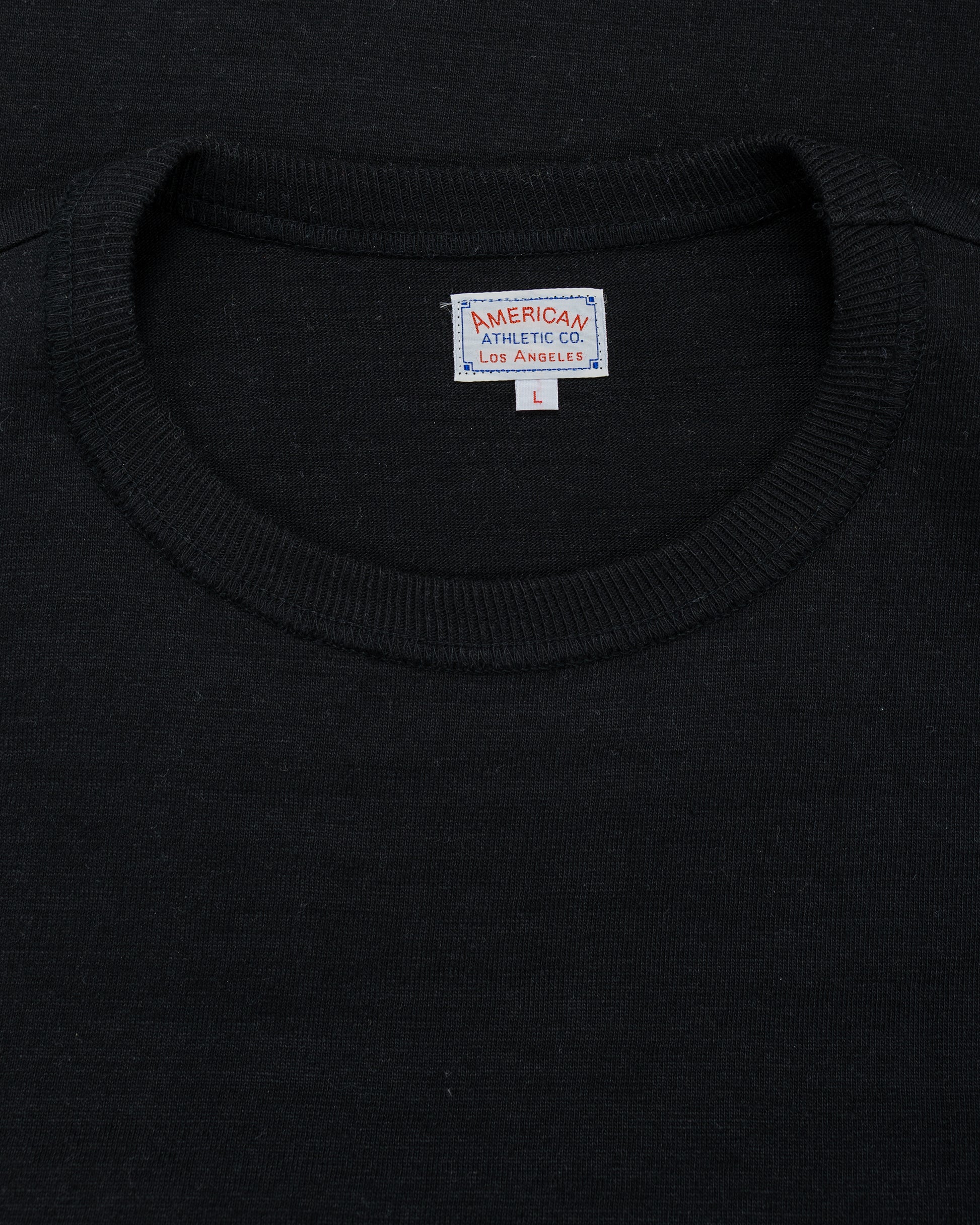 lost & found The Real McCoy's The Real McCoy's MC19010 Athletic T-Shirt / Loop-Wheel Black